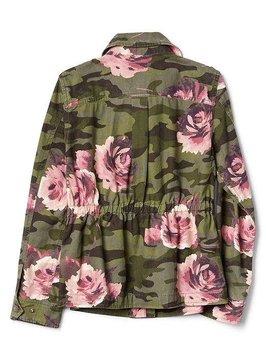 GAP Floral Camo Jacket with Hood - 2024 Sz S