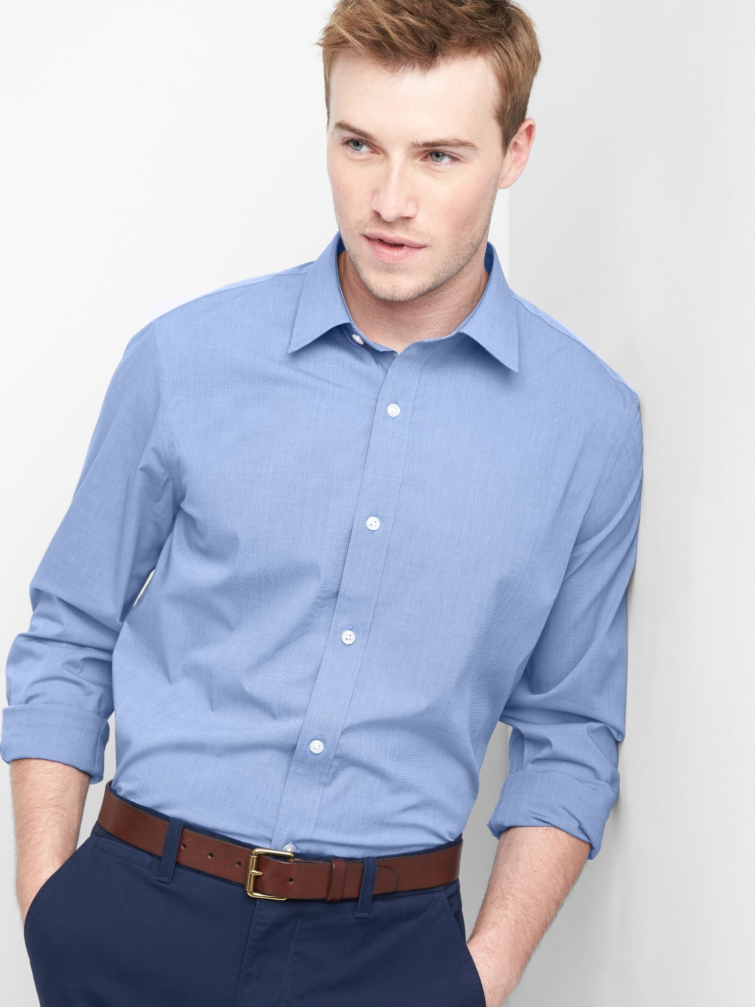 Non-Iron Slim Fit Shirt | Gap