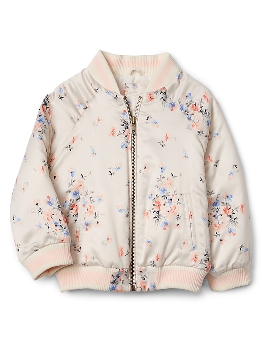 Toddler Floral Bomber Jacket | Gap