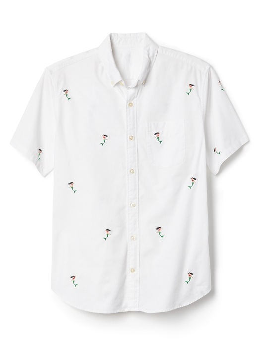 Image number 6 showing, Lived-In Stretch Oxford Short Sleeve Shirt
