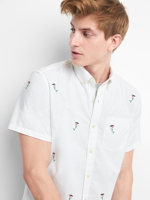 Image number 5 showing, Lived-In Stretch Oxford Short Sleeve Shirt