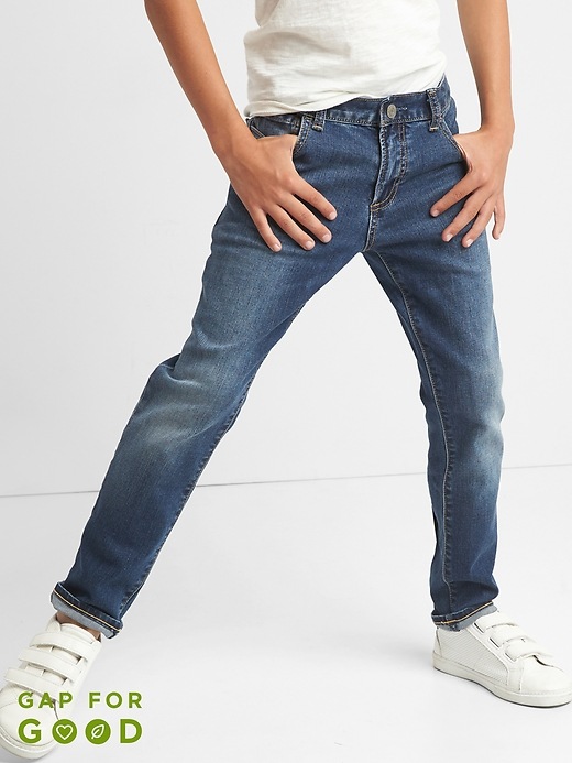 Image number 3 showing, Kids Slim Jeans with Fantastiflex