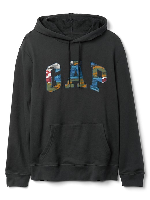 Image number 6 showing, Camo Patchwork Logo Pullover Hoodie