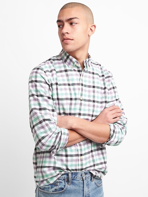 View large product image 1 of 1. Lived-In Stretch Oxford Shirt