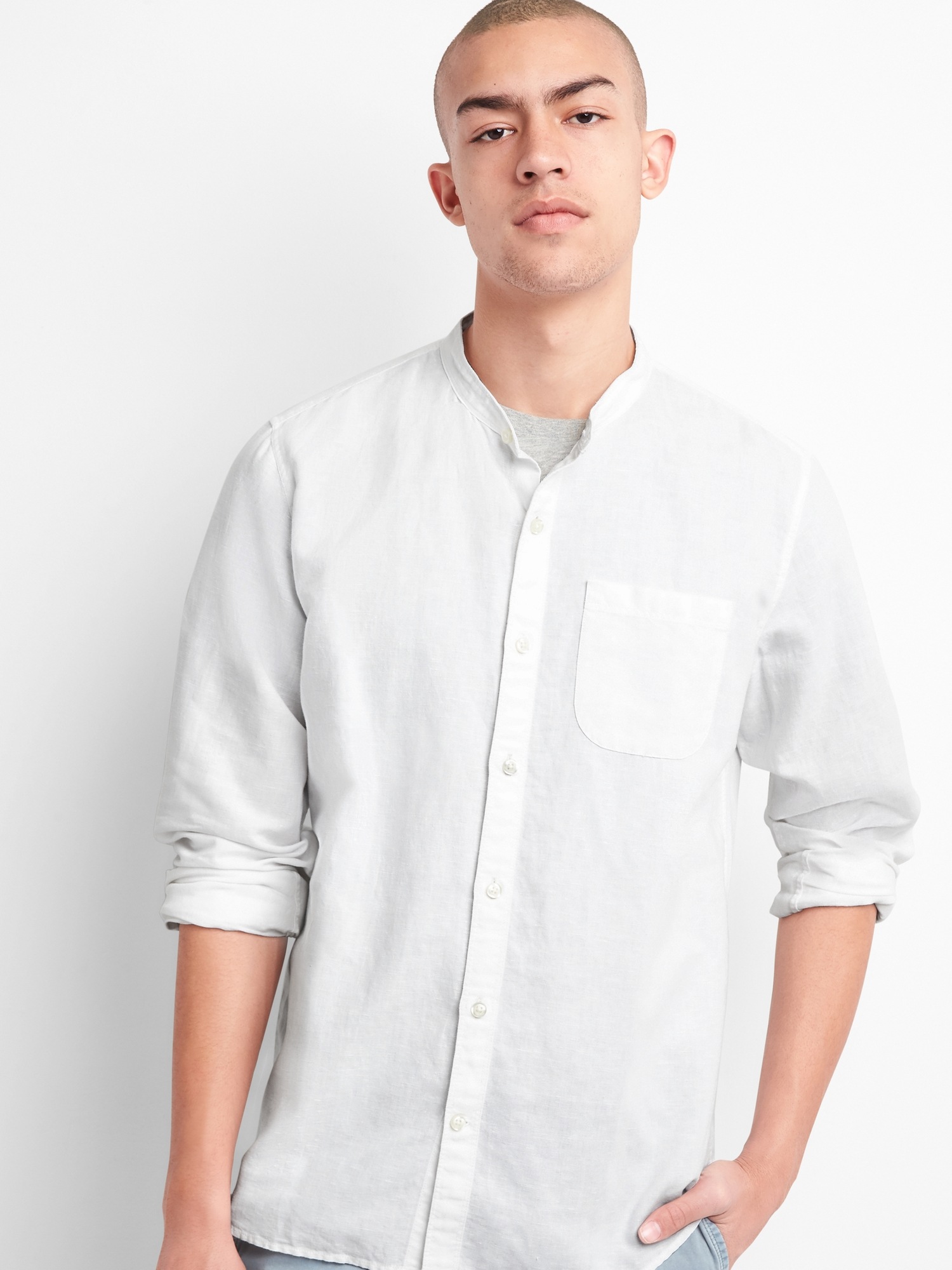 gap mens linen shirt