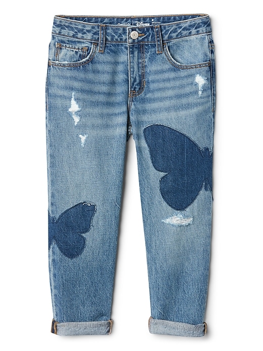 Image number 1 showing, Kids Butterfly Girlfriend Jeans