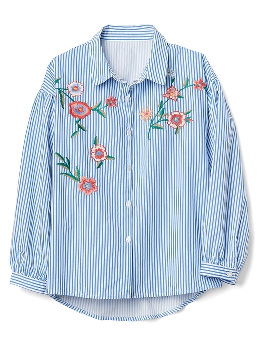 Image number 1 showing, Stripe Embroidery Shirt