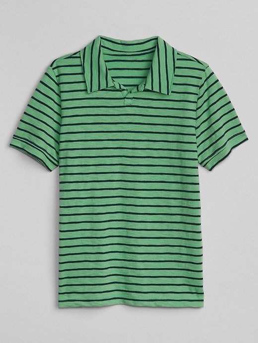View large product image 1 of 1. Kids Split-Neck Polo Shirt