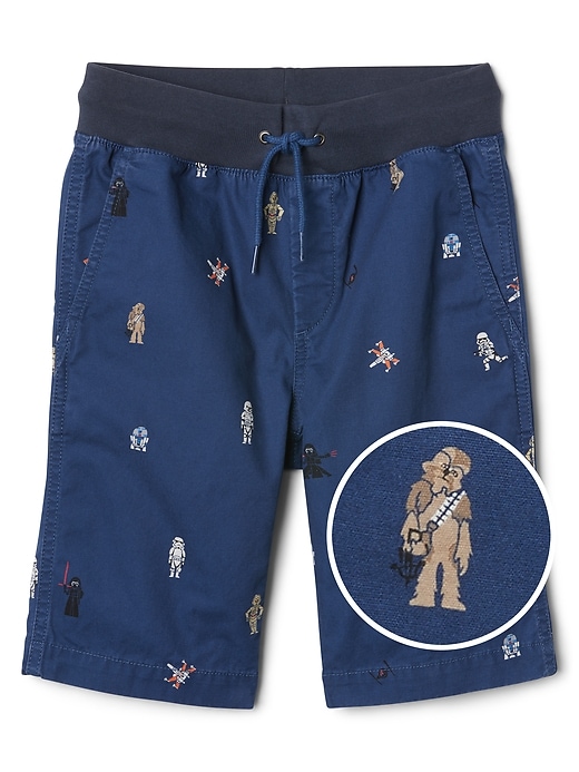 Image number 1 showing, GapKids &#124 Star Wars&#153 8.5" Pull-On Shorts