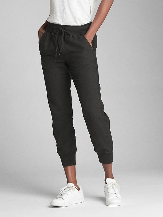 gap linen joggers