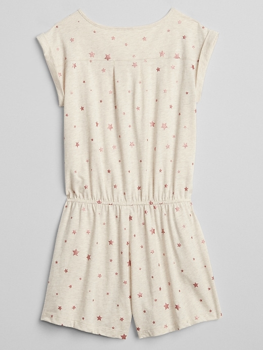 Image number 3 showing, Print Button-Front Romper