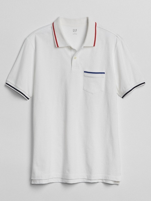 Image number 6 showing, Short Sleeve Pique Polo Pocket Shirt