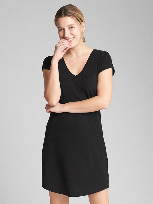 Short Sleeve Pocket T-Shirt Dress | Gap