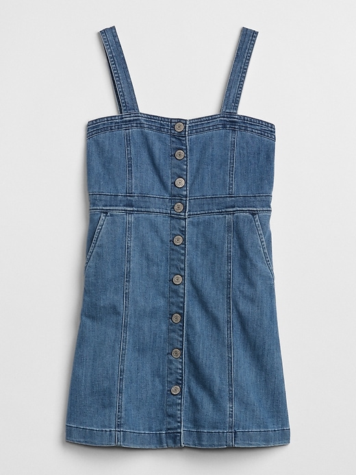 Denim Button-Front Dress | Gap