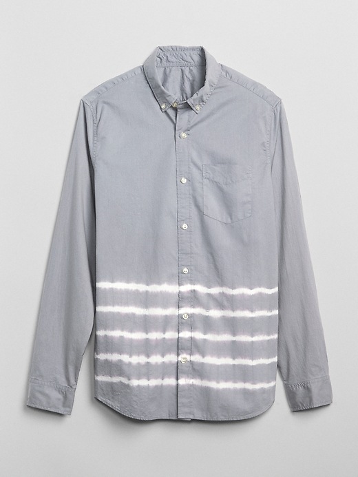 Image number 6 showing, Dip-Dye Standard Fit Shirt in Poplin