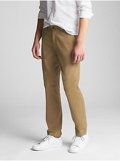 wearlight slim khakis with gapflex