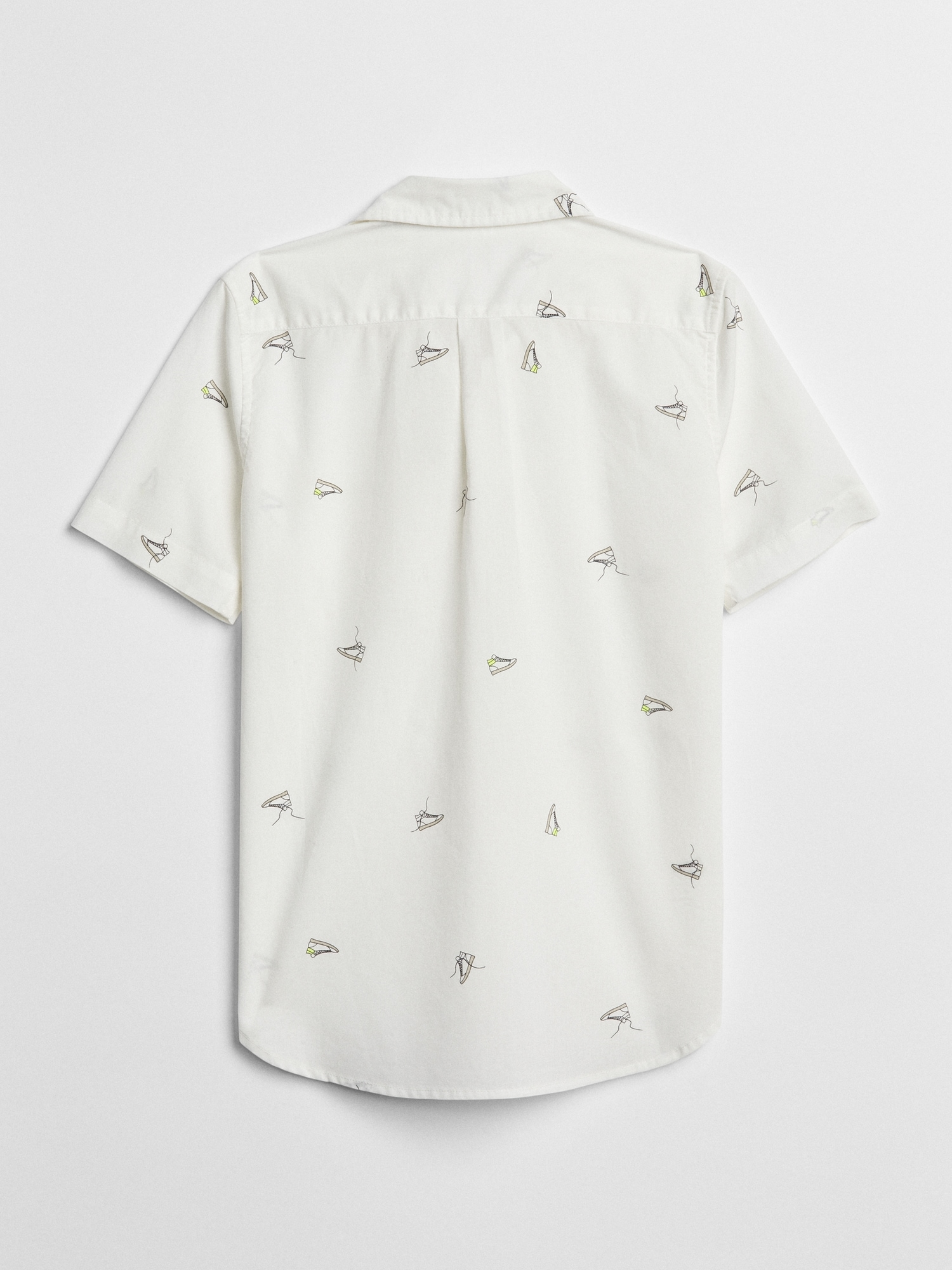 Print Short Sleeve Shirt In Poplin | Gap