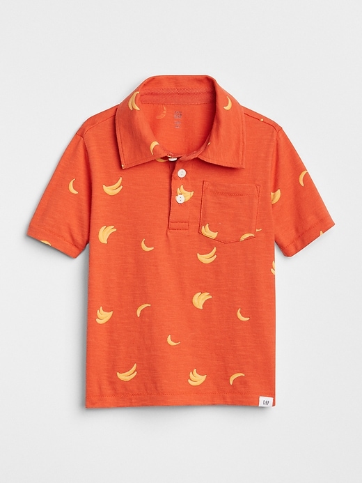 Image number 1 showing, Print Pocket Polo