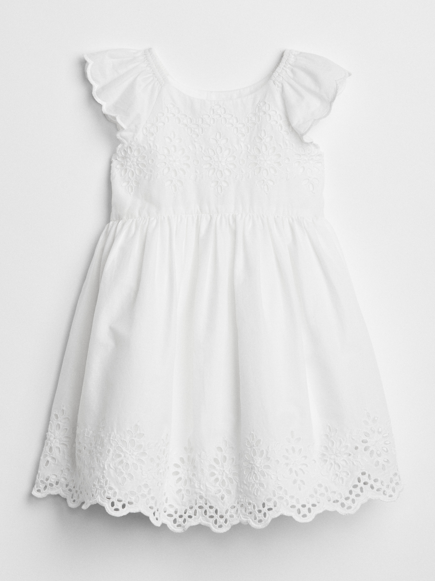 Gap eyelet online flutter dress