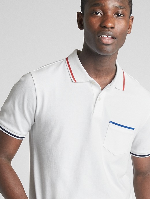 Image number 5 showing, Short Sleeve Pique Polo Pocket Shirt