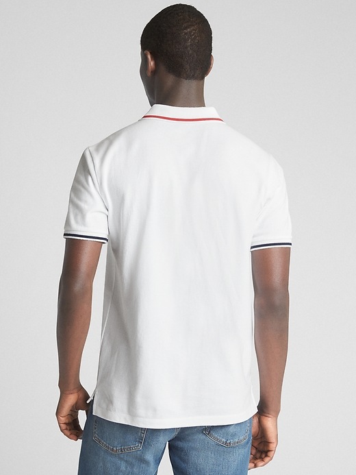 Image number 2 showing, Short Sleeve Pique Polo Pocket Shirt