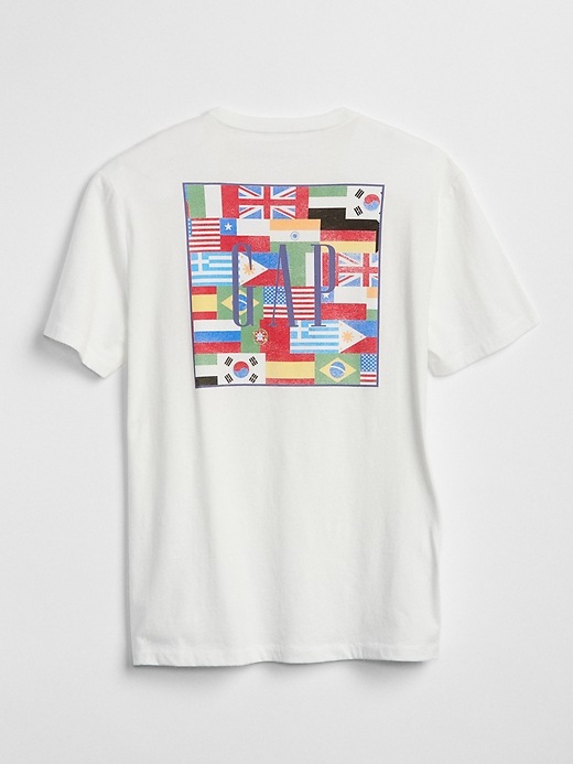 Image number 7 showing, Logo Flag Graphic Short Sleeve Crewneck T-Shirt