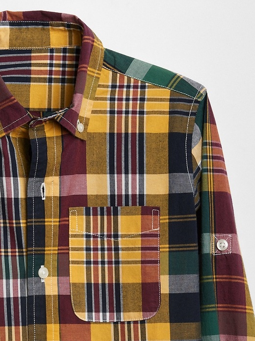 Image number 4 showing, Plaid Convertible Button-Down Shirt