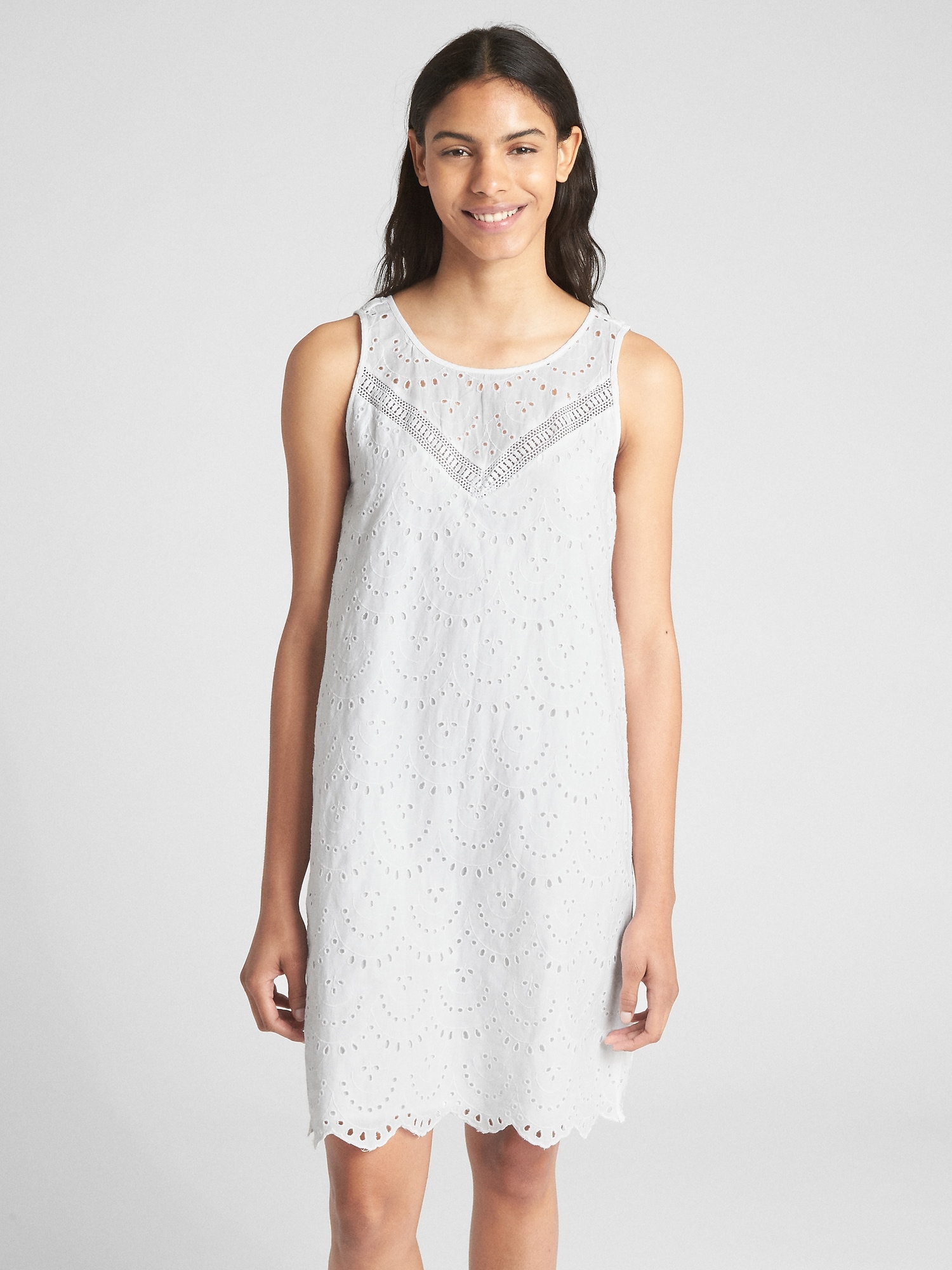 Gap sleeveless clearance swing dress