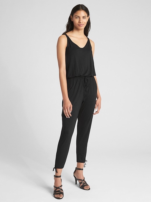 Gap strappy cami jumpsuit on sale