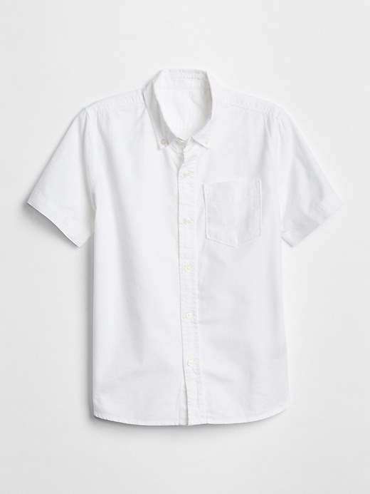 View large product image 1 of 1. Kids Uniform Oxford Short Sleeve Shirt
