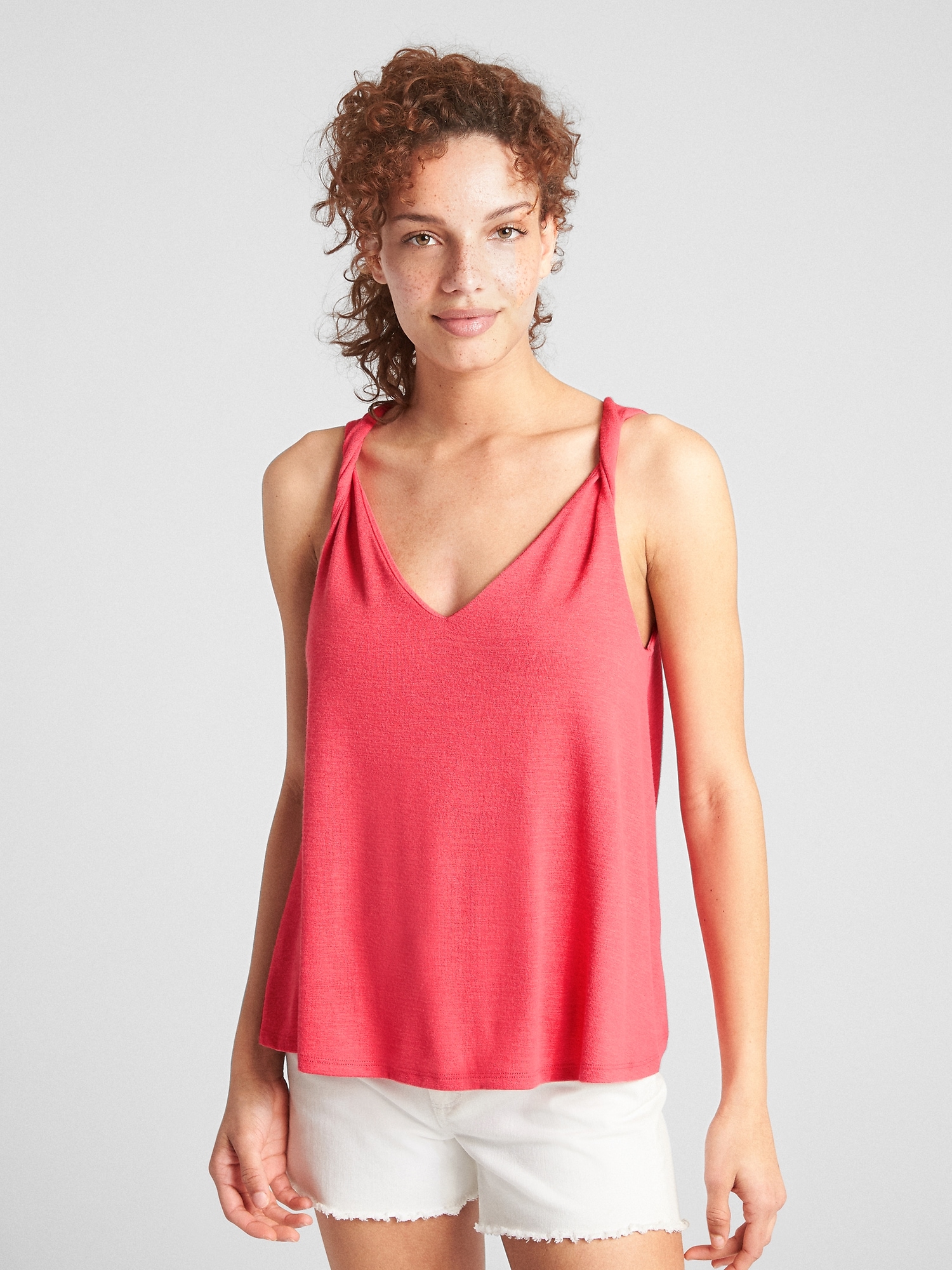 Softspun Twist-Knot Tank Top | Gap