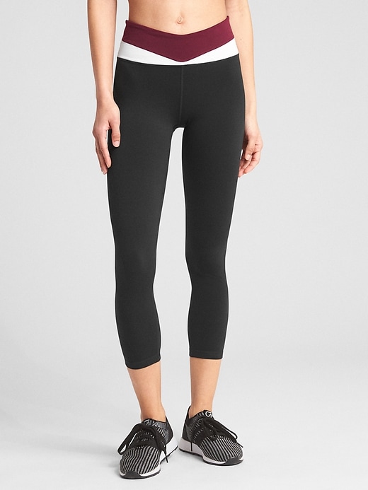 Image number 1 showing, GFast High Rise Colorblock 7/8 Leggings in Eclipse