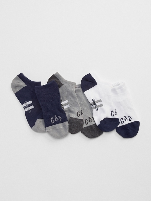 View large product image 1 of 1. Kids Stripe No Show Socks