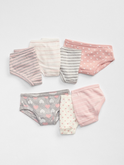 babyGap Hearts & Stripes Bikini Briefs (7-Pack) | Gap