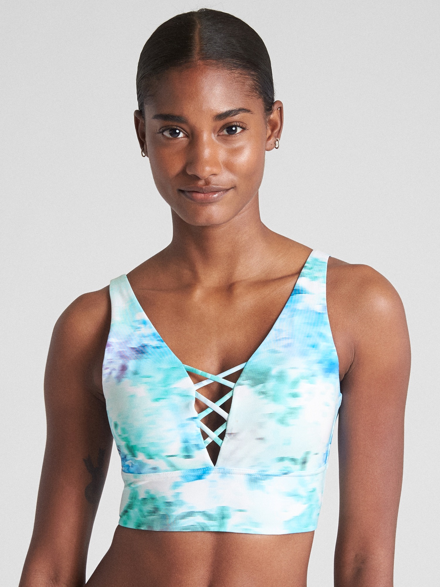 Low Support Lattice-Front Sports Bra