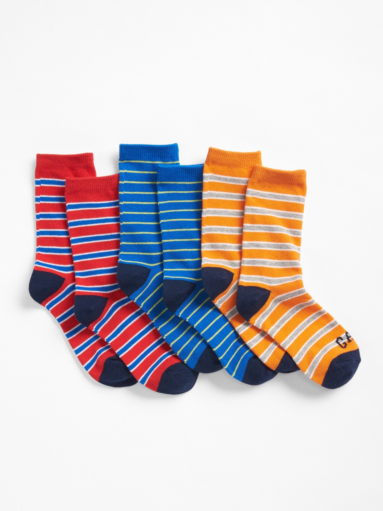 Stripe Crew Socks (3-Pack) | Gap