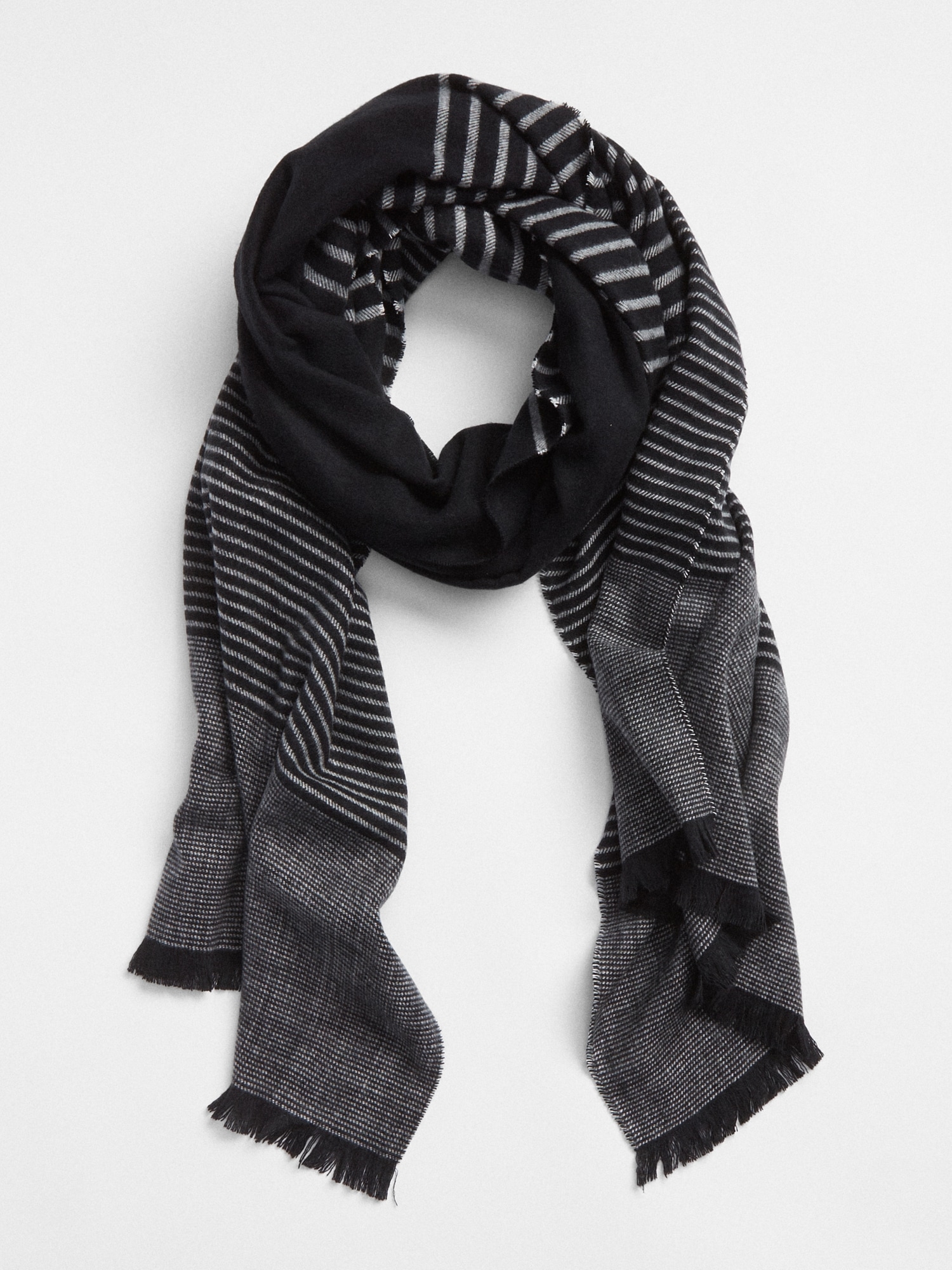 Cozy Pattern Fringe Scarf | Gap