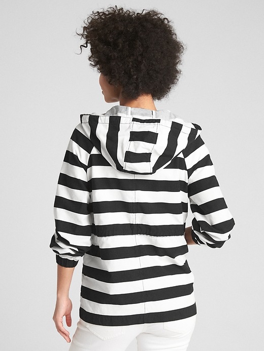 Image number 2 showing, Short Stripe Parka Jacket