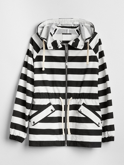 Image number 6 showing, Short Stripe Parka Jacket