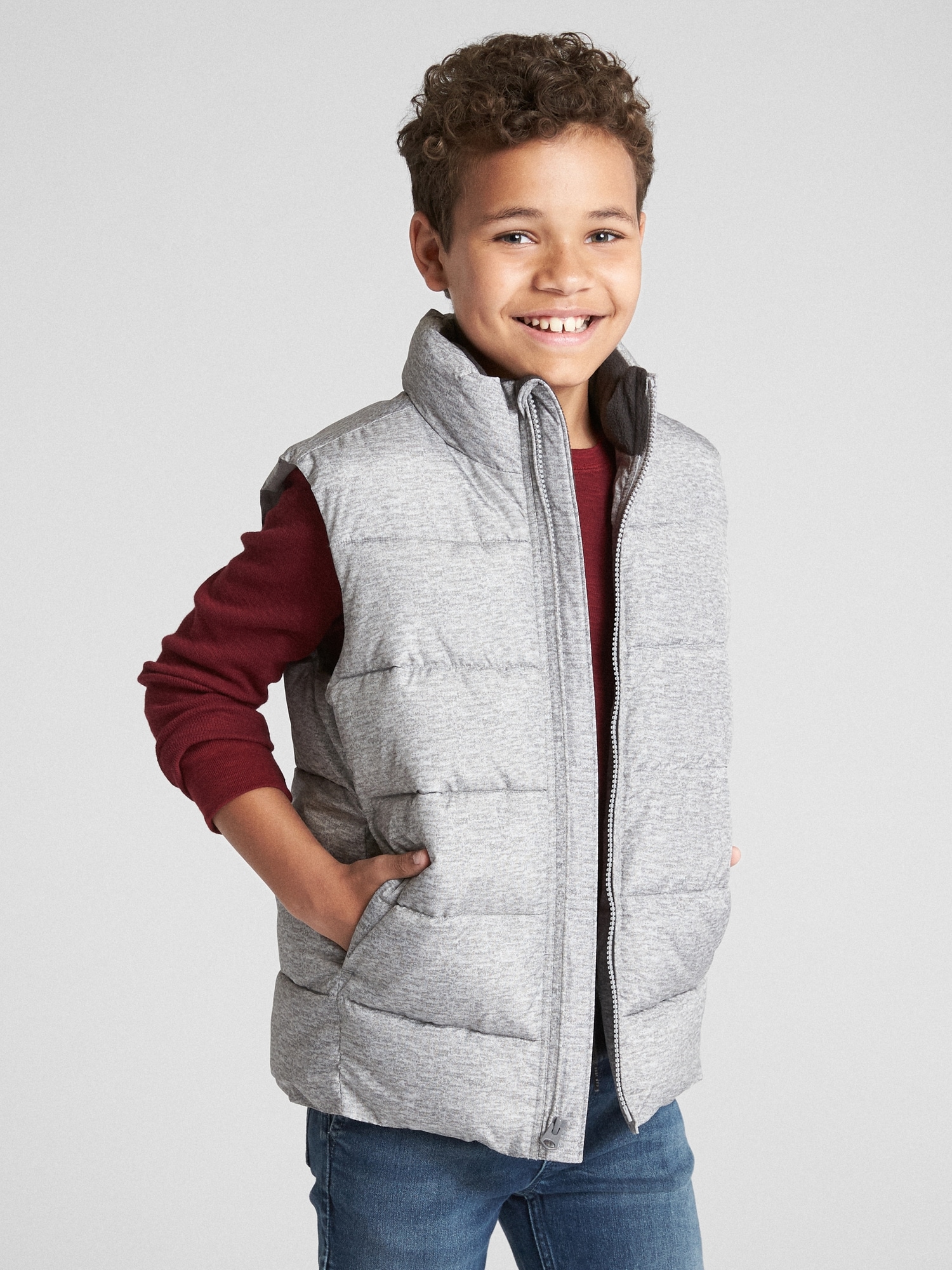 NWT: GAP Cold Control/Water Resistant Puffer Vest, Red, Size XL (MSRP:  $49.99)