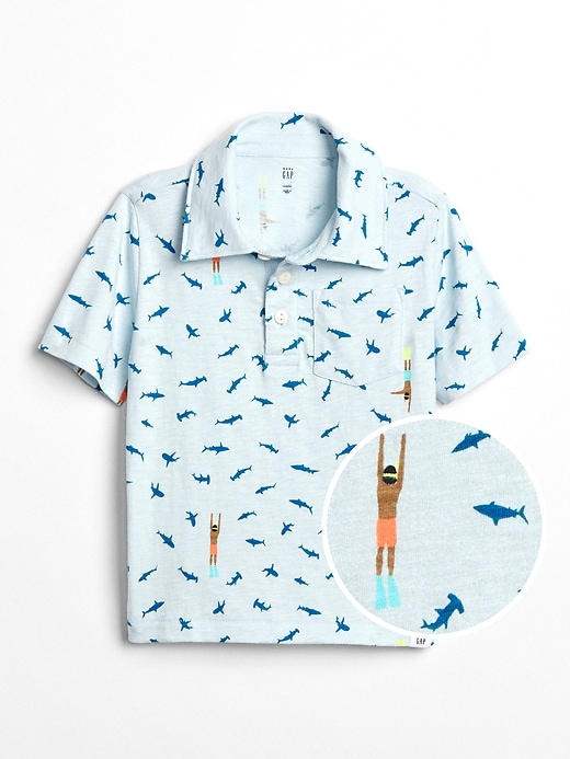 Image number 4 showing, Print Pocket Polo