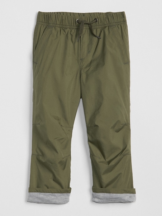 View large product image 1 of 1. Toddler Pull-On Lined Pants In Twill