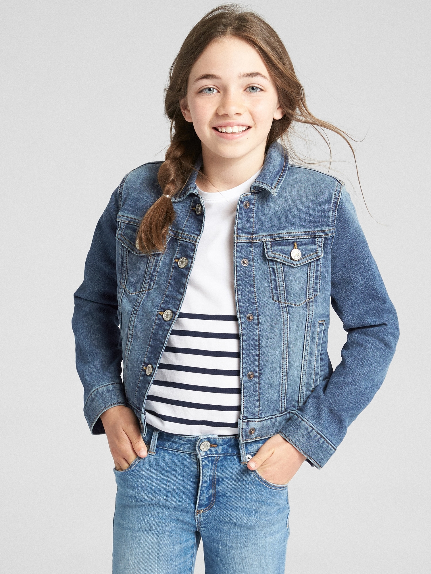 gap girls jean jacket