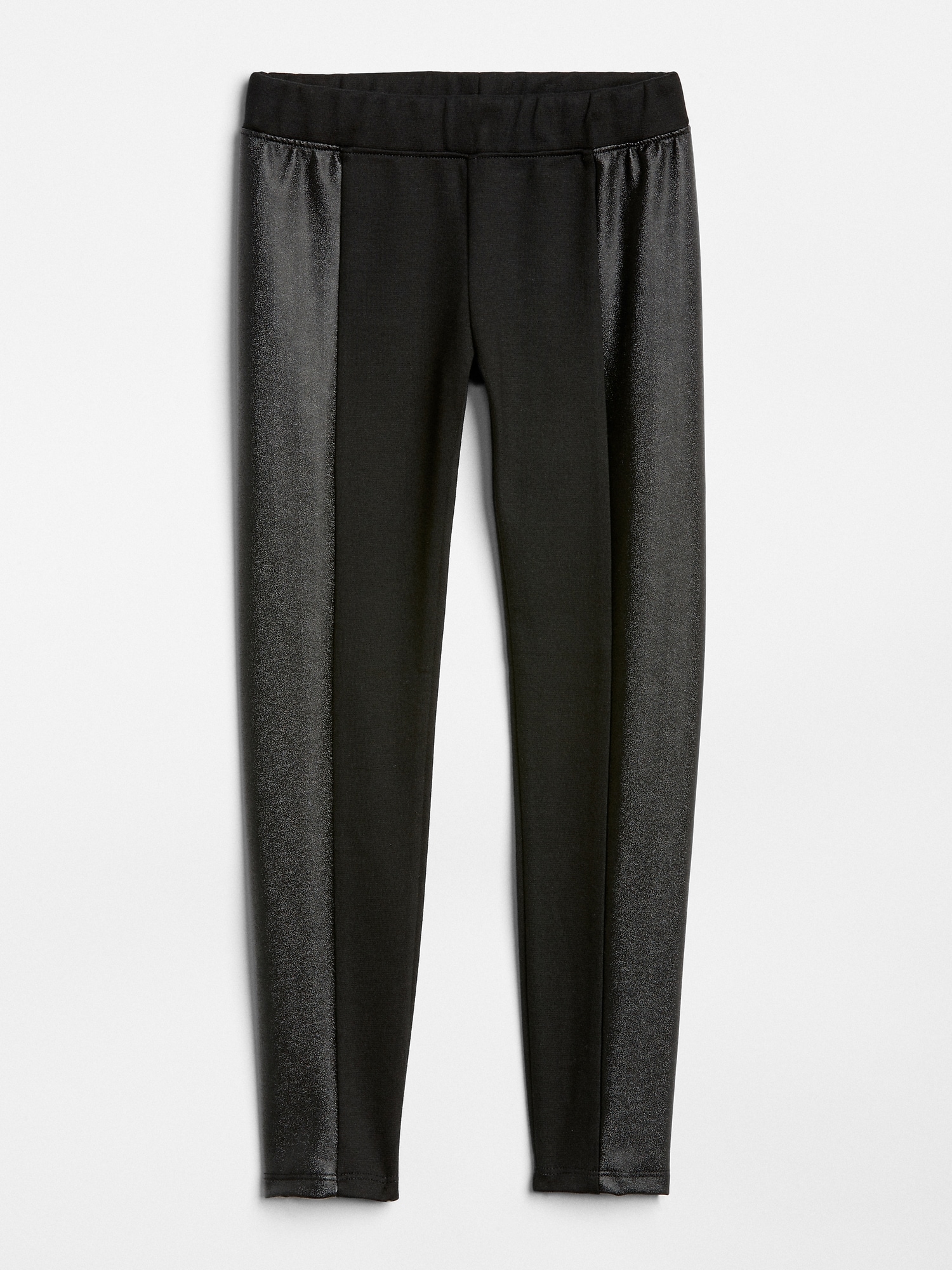 Faux-Leather Panel Ponte Pants | Gap