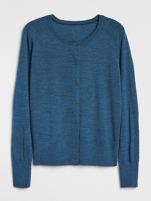 Image number 6 showing, Cardigan Sweater in Merino Wool