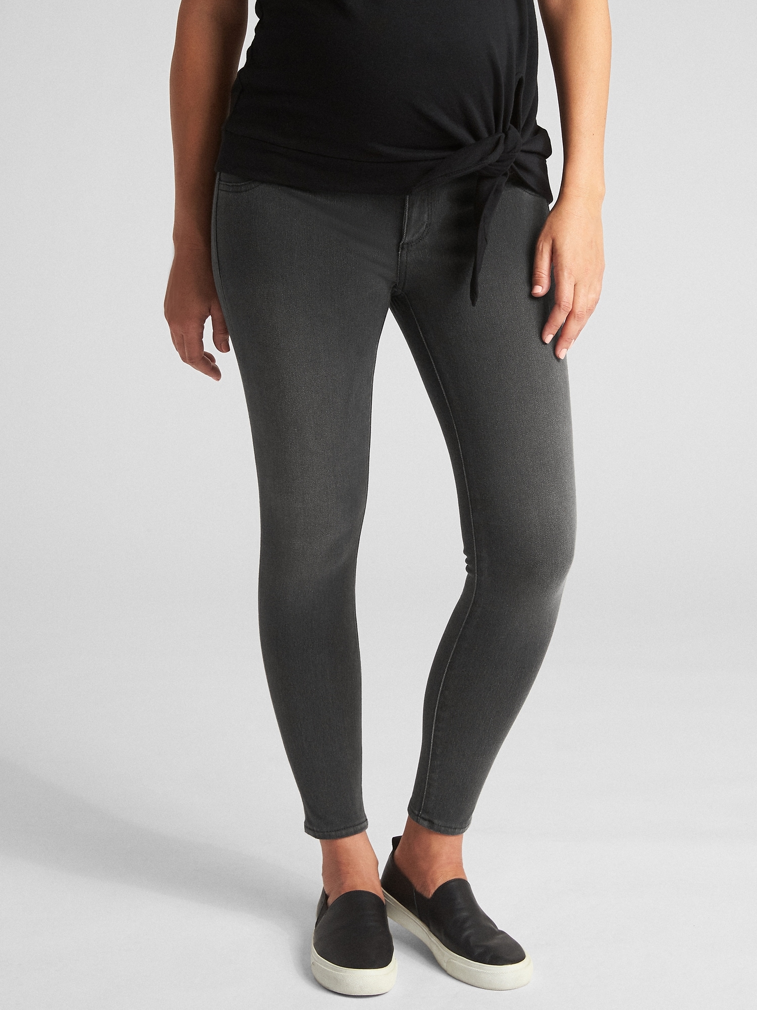 Maternity Inset Panel Favorite Ankle Jeggings
