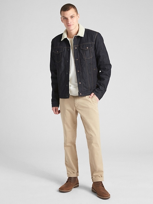 Image number 3 showing, Sherpa-Lined Icon Denim Jacket