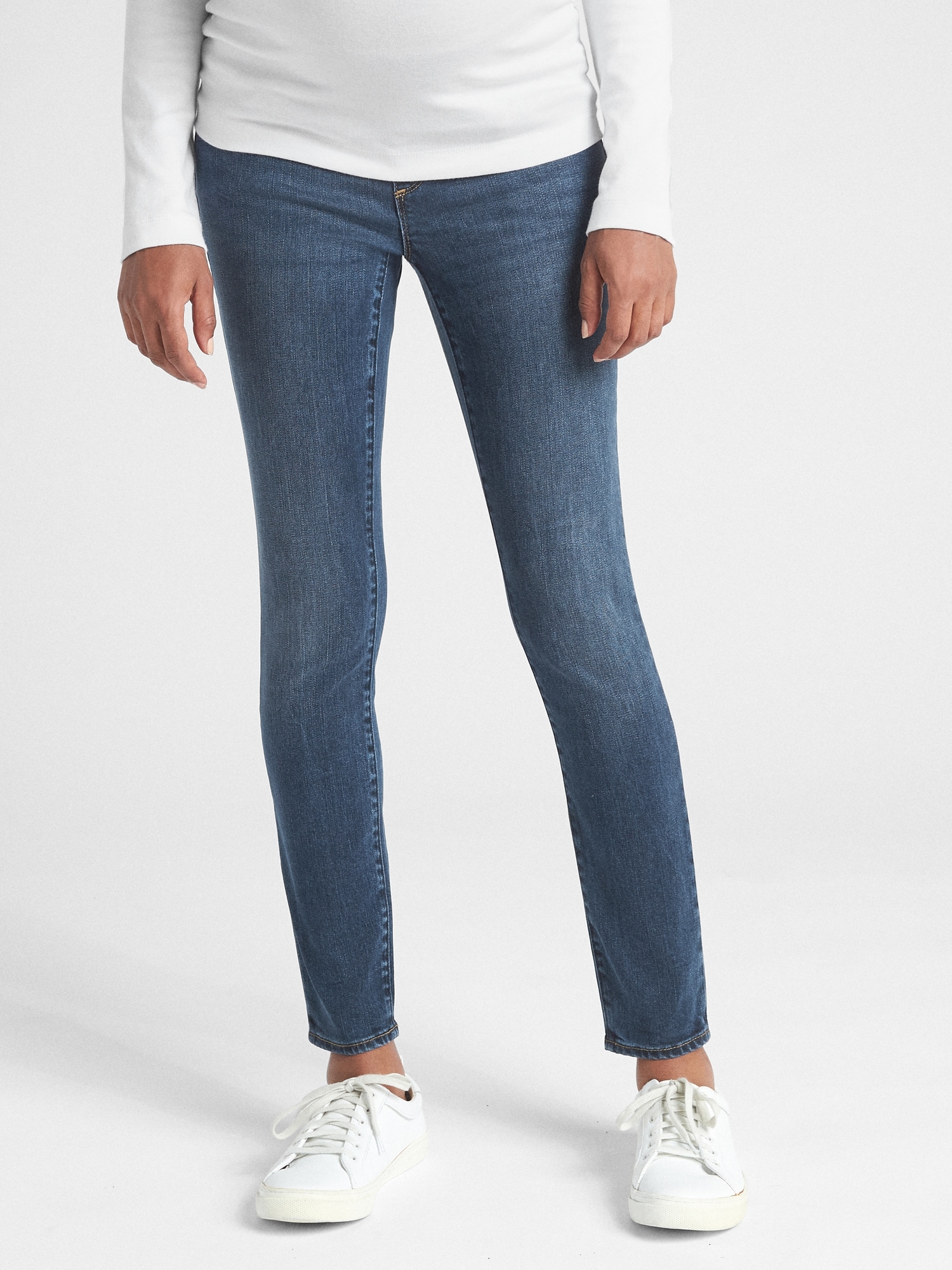 J Brand Side-Panel Skinny Maternity Jeans - Macy's