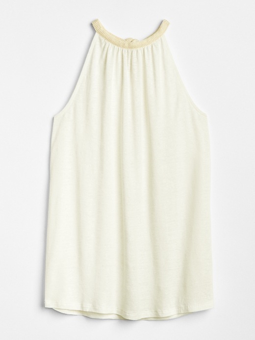 Image number 6 showing, Swing Halter Cami in Linen Jersey