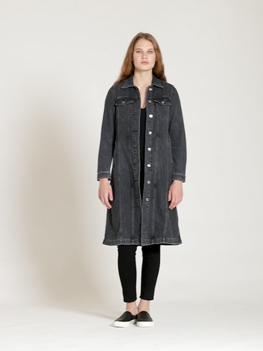 gap denim duster jacket